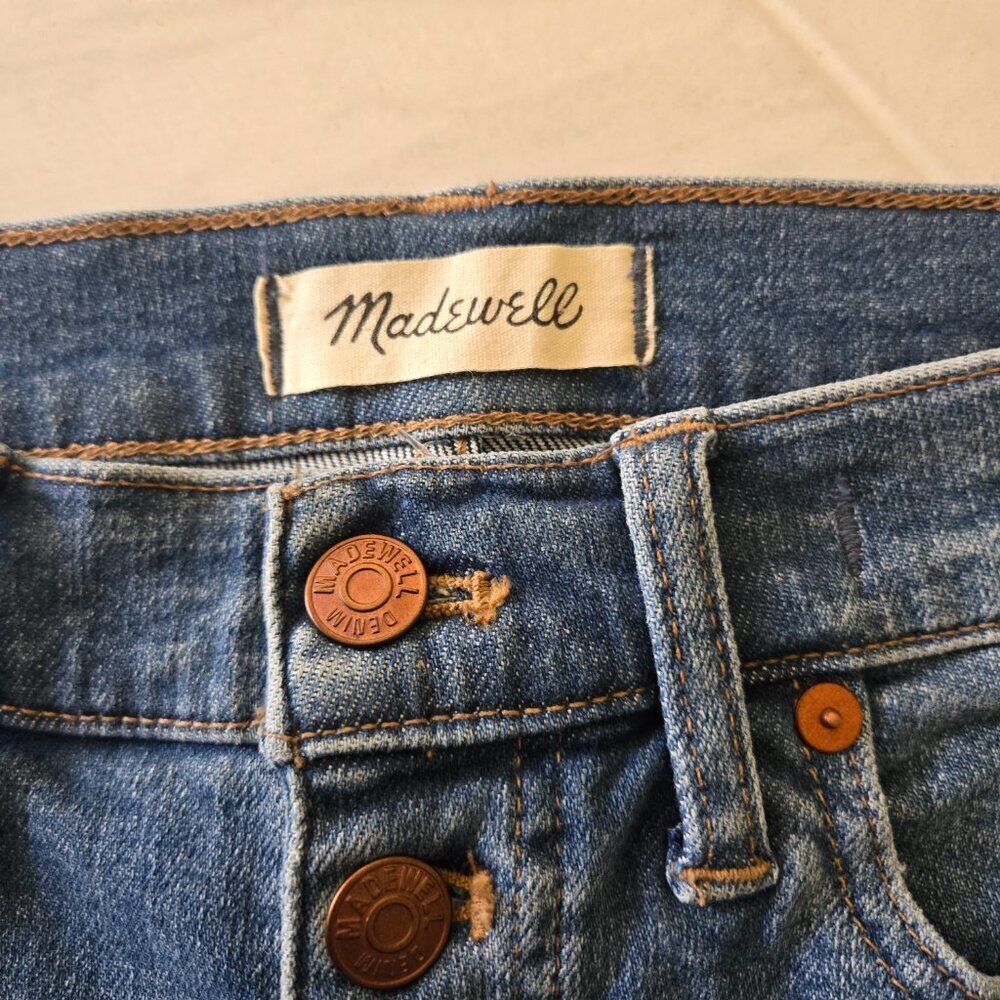Madewell 9" Mid Rise Skinny Crop Jeans 27 - Picture 4 of 7